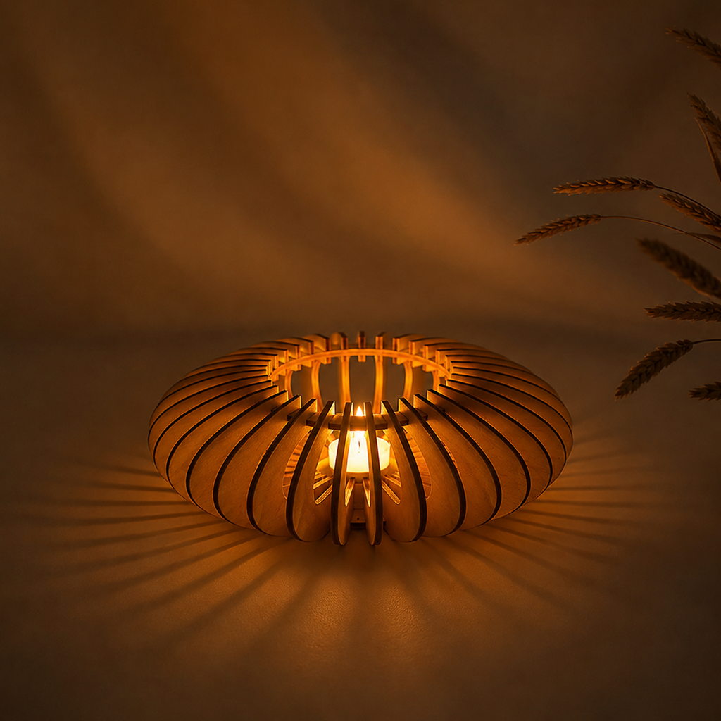 Lysestage i træ – Dansk design