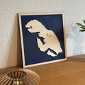 Als – Laserskåret trækort (30 × 30 cm)